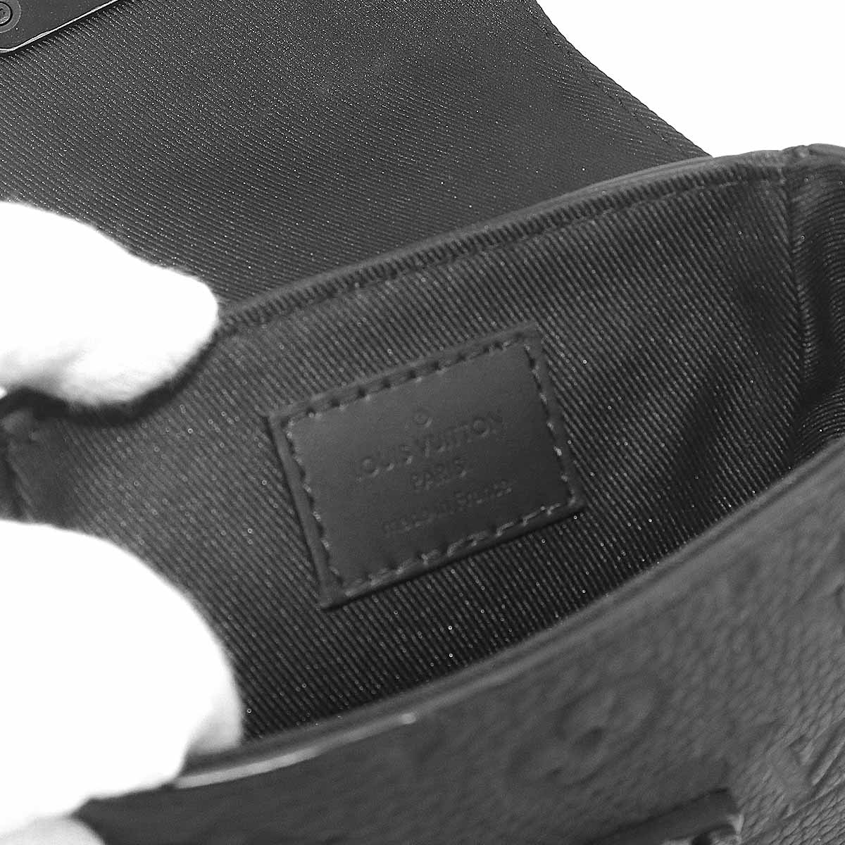 Monogram Taurillon Pico S Lock Shoulder Bag Black M83148