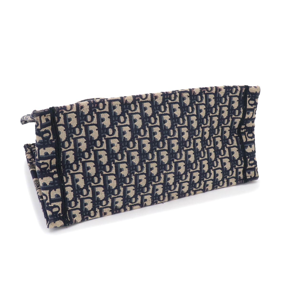 Oblique Book Tote Medium Bag Canvas Navy M1296ZRIW