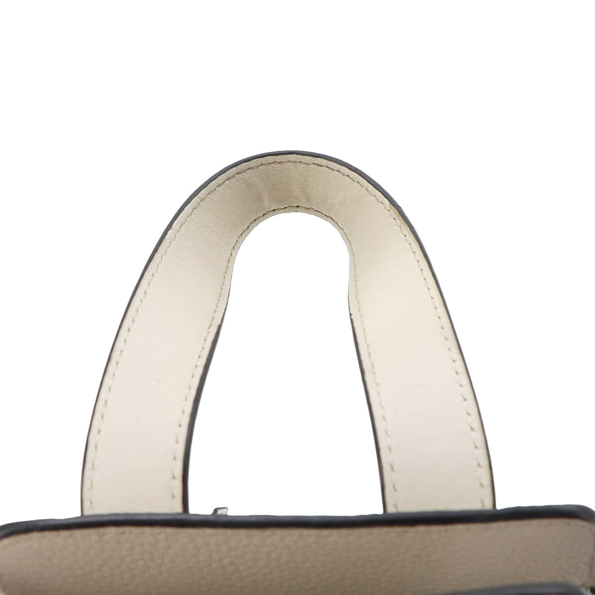 Hammock Drawstring Small Hand Shoulder Bag Leather White