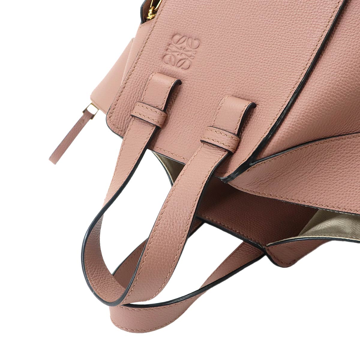 Hammock Small Hand Shoulder Bag Leather Dark Blush Pink
