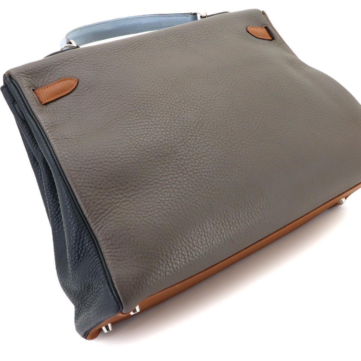 Kelly 35 Arlequin Taurillon Clemence Violet Hand Shoulder Bag