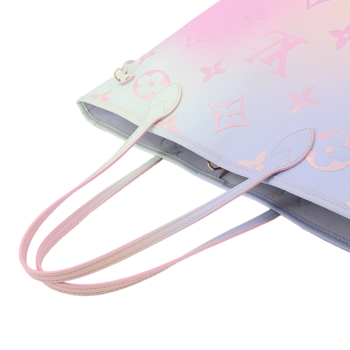 Monogram Neverfull MM Tote Bag Sunrise Pastel M46077