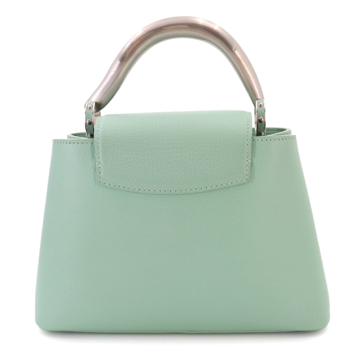 Capucines BB 2way Hand Shoulder Bag Leather Light green