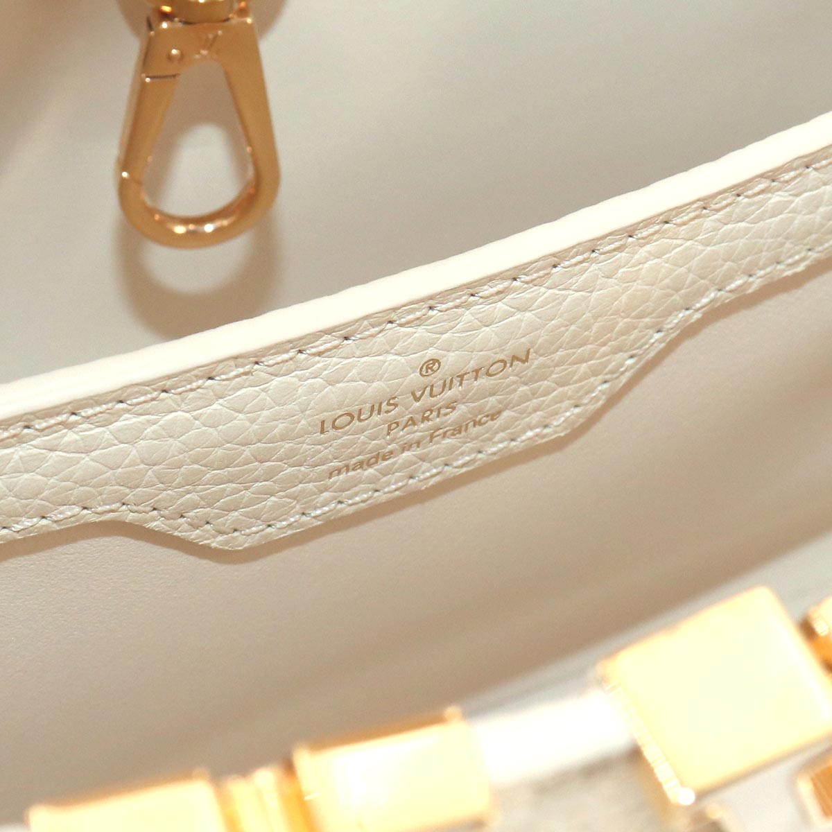 Capucines BB Hand Shoulder Bag Leather Creme Nacre M23331