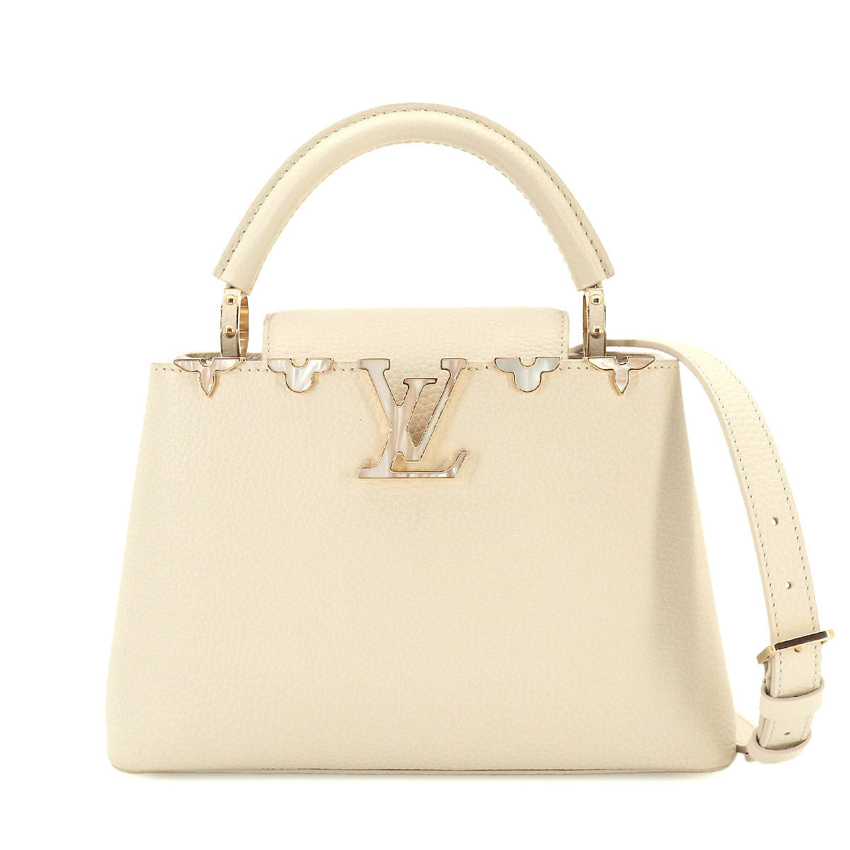 Capucines BB Hand Shoulder Bag Leather Creme Nacre M23331