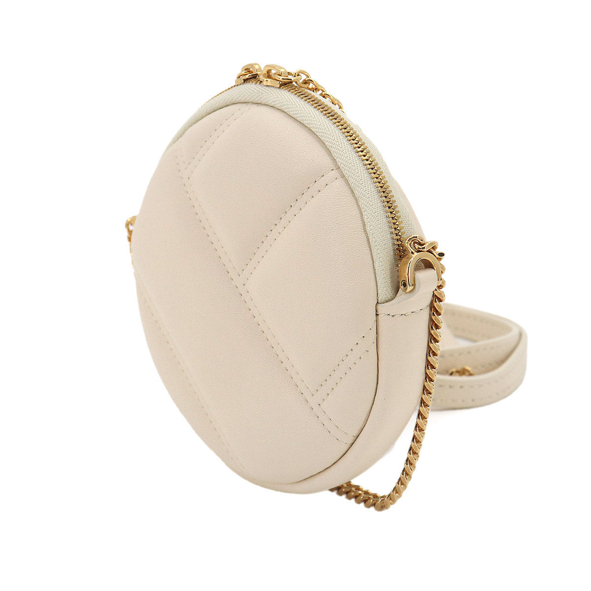 Serpenti Cabochon Mini Shoulder Bag Leather White