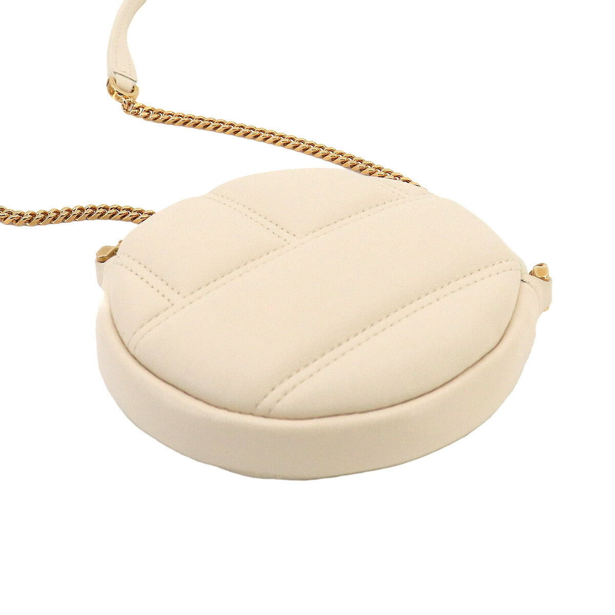 Serpenti Cabochon Mini Shoulder Bag Leather White