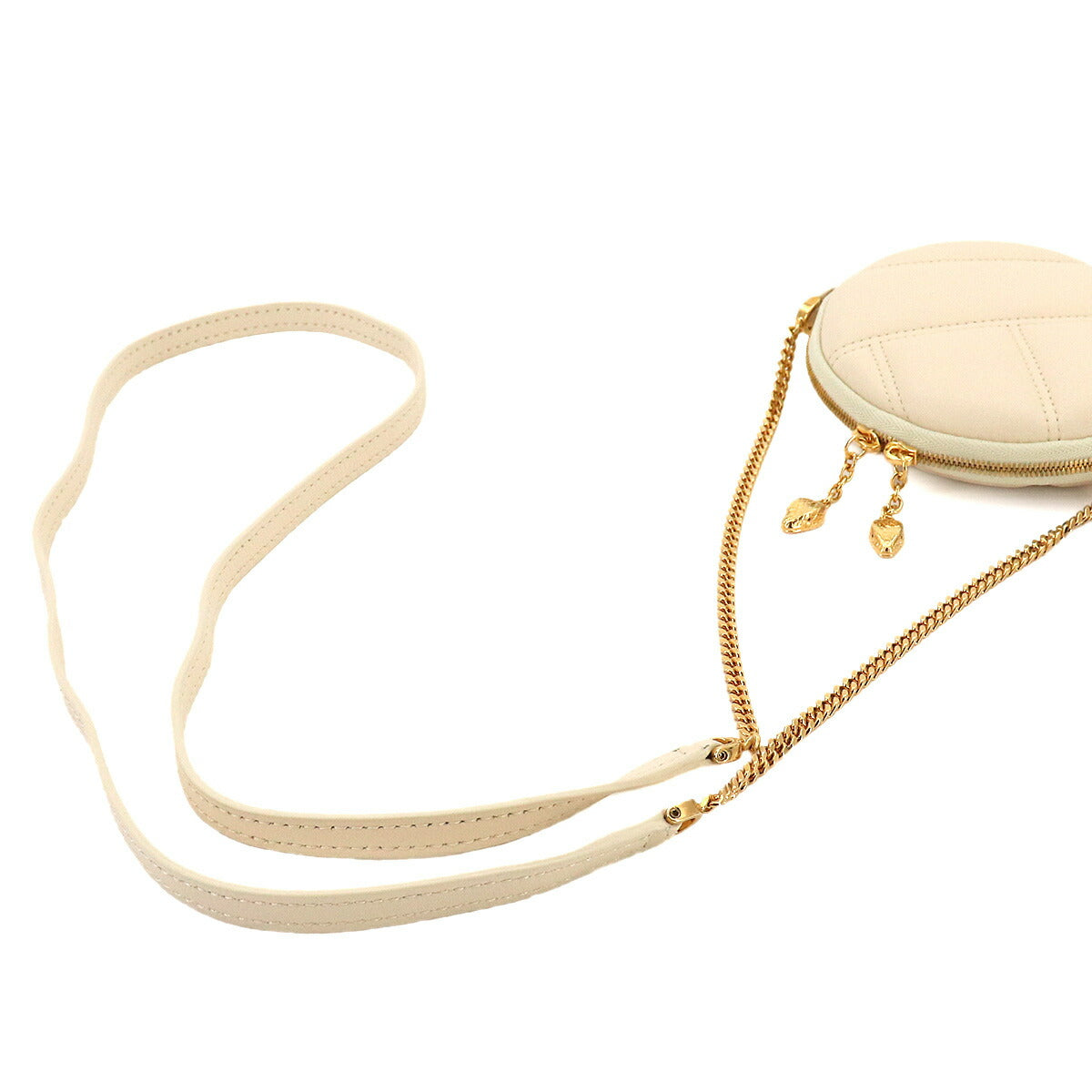 Serpenti Cabochon Mini Shoulder Bag Leather White