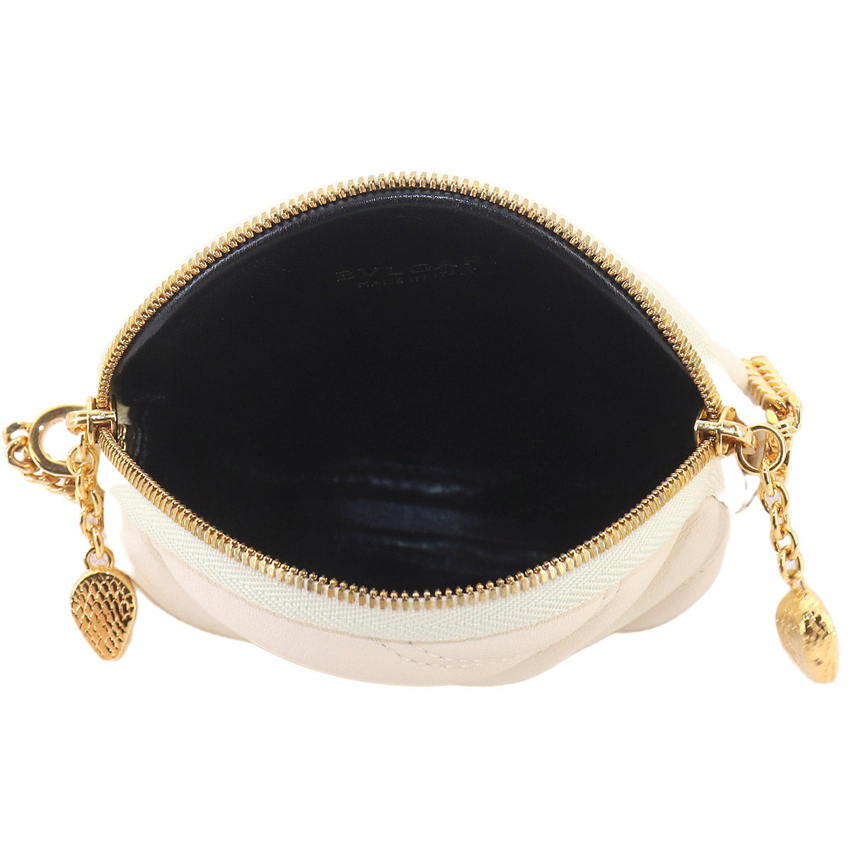 Serpenti Cabochon Mini Shoulder Bag Leather White