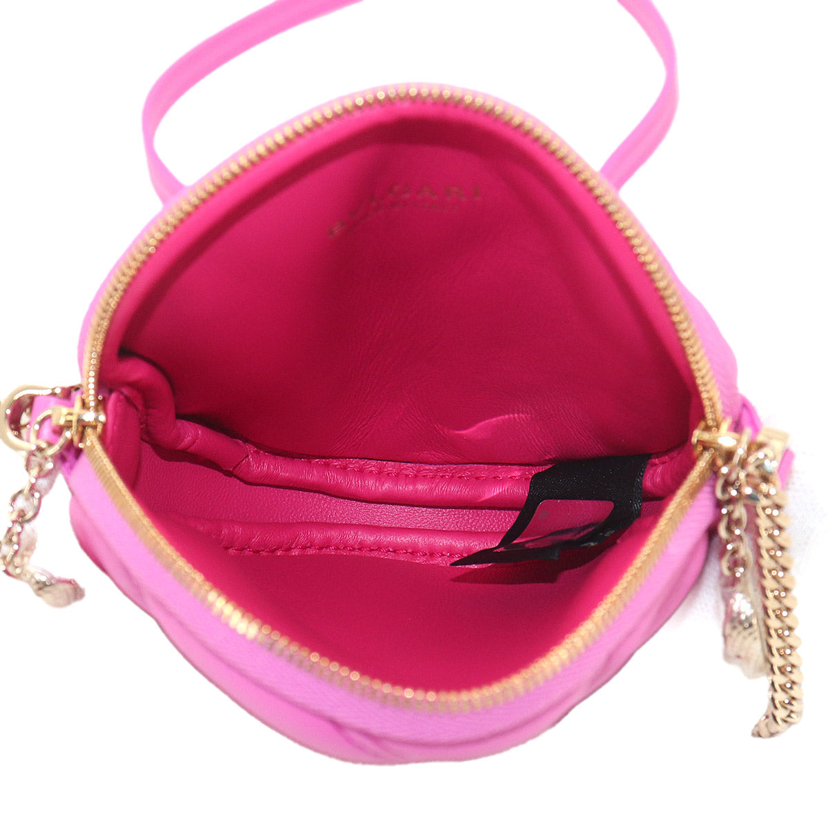 Serpenti Cabochon Mini Shoulder Bag Leather Pink
