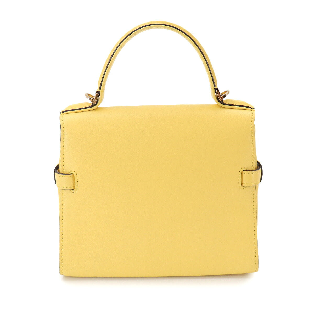 Tempete PM Hand Shoulder Bag Leather Yellow Purse