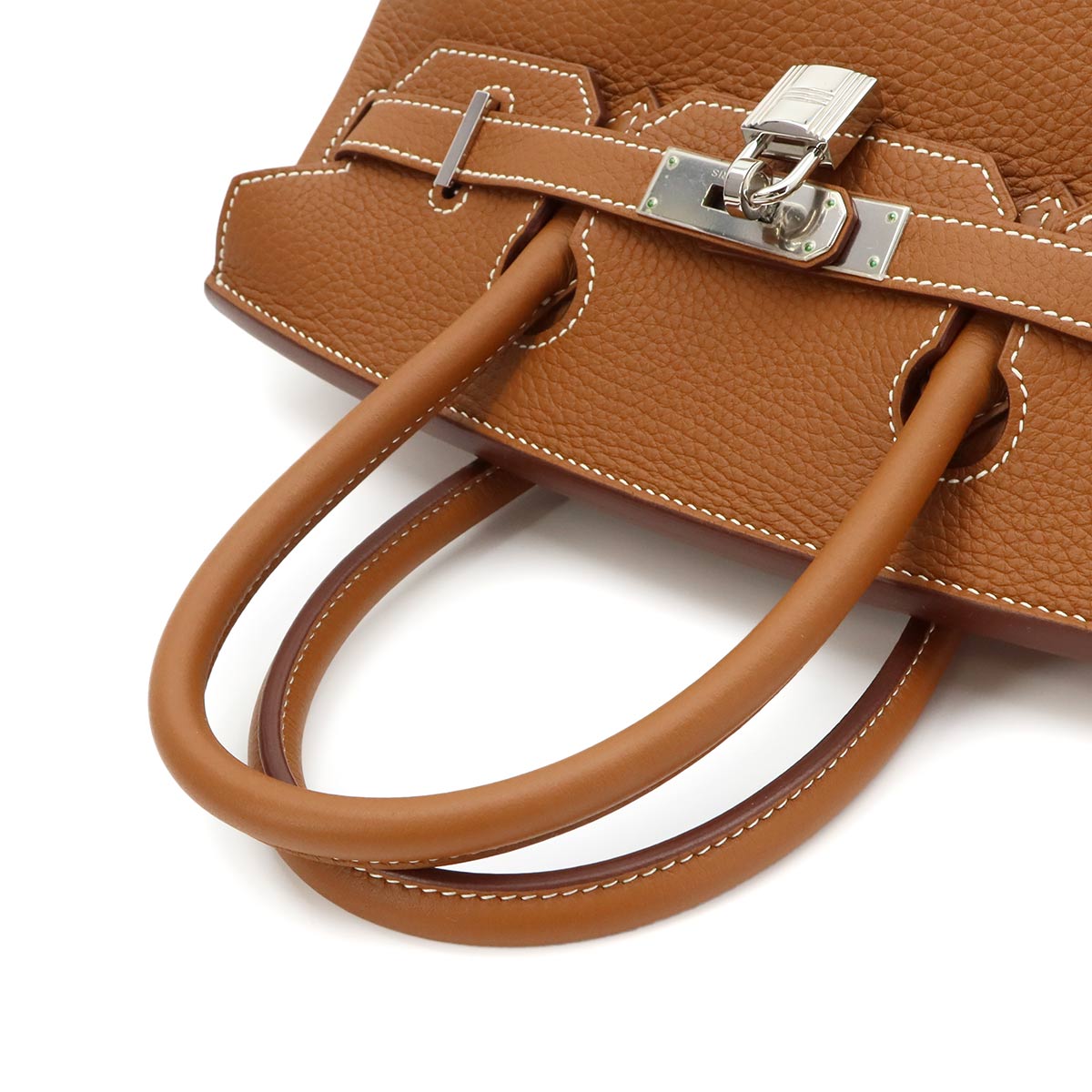 Birkin 30 Taurillon Clemence Gold Hand Bag Purse