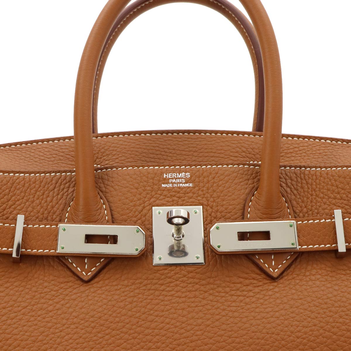 Birkin 30 Taurillon Clemence Gold Hand Bag Purse
