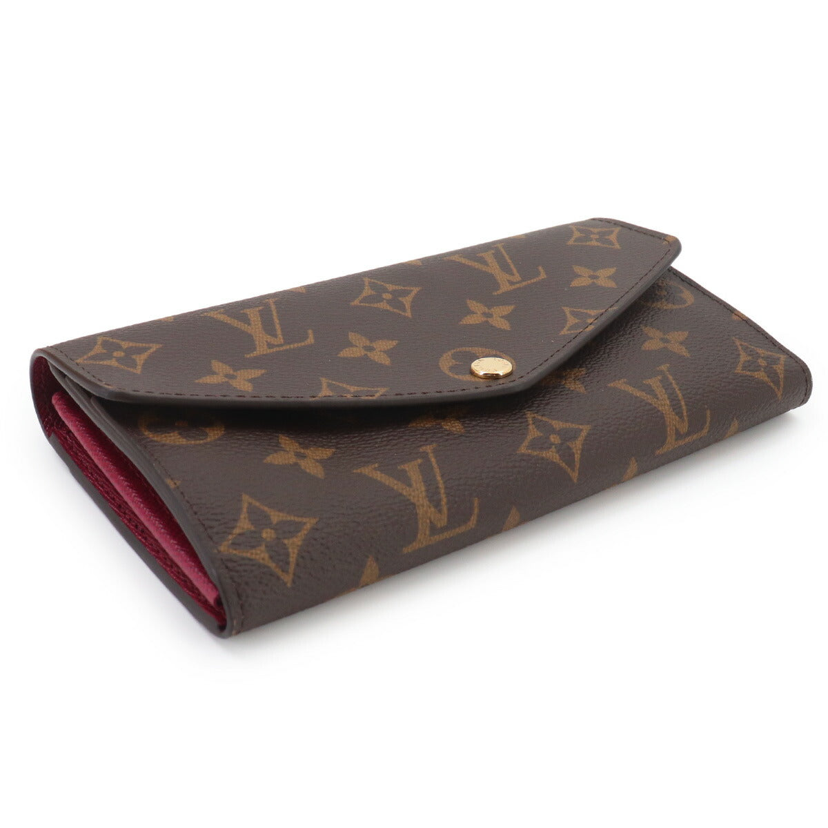 Monogram Sarah Wallet Brown Fuschia M62234 Purse