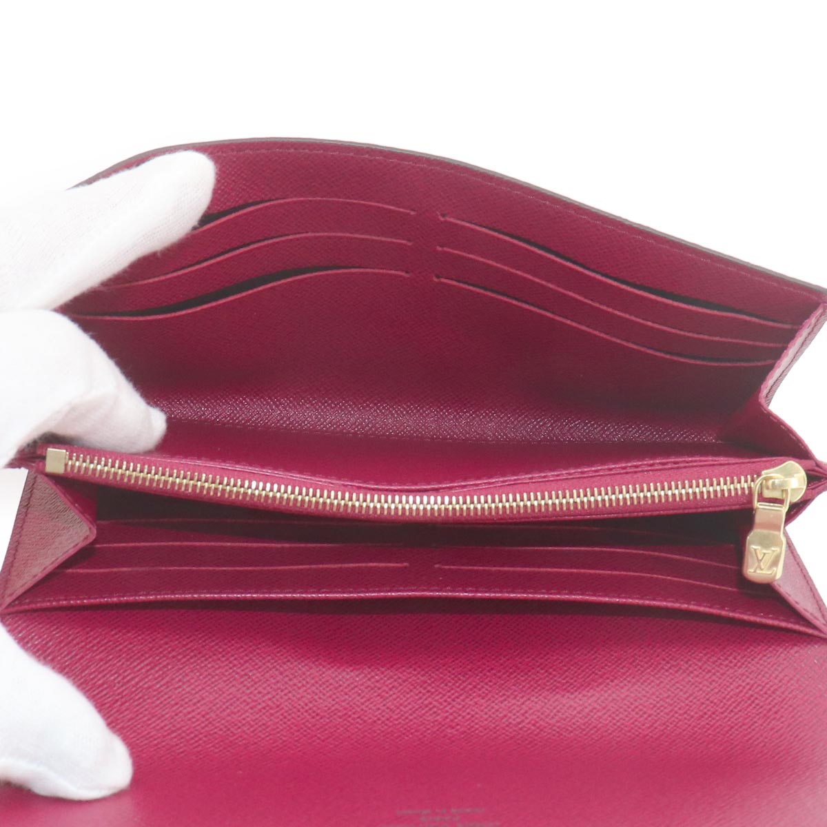 Monogram Sarah Wallet Brown Fuschia M62234 Purse