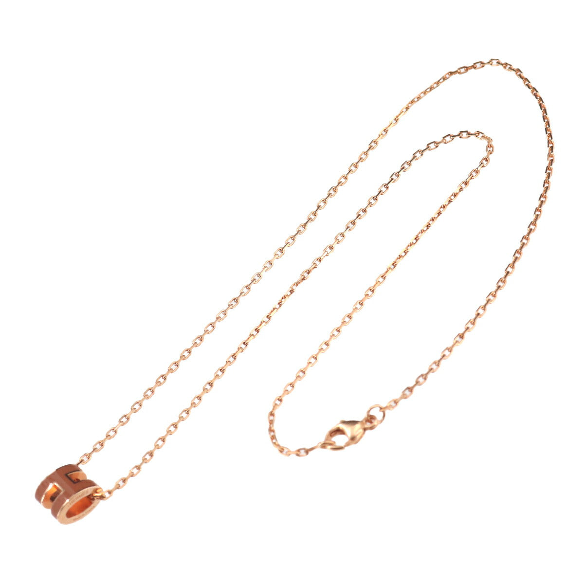 Mini Pop H Chain Necklace New Gold Plaque Or Rose Accessory