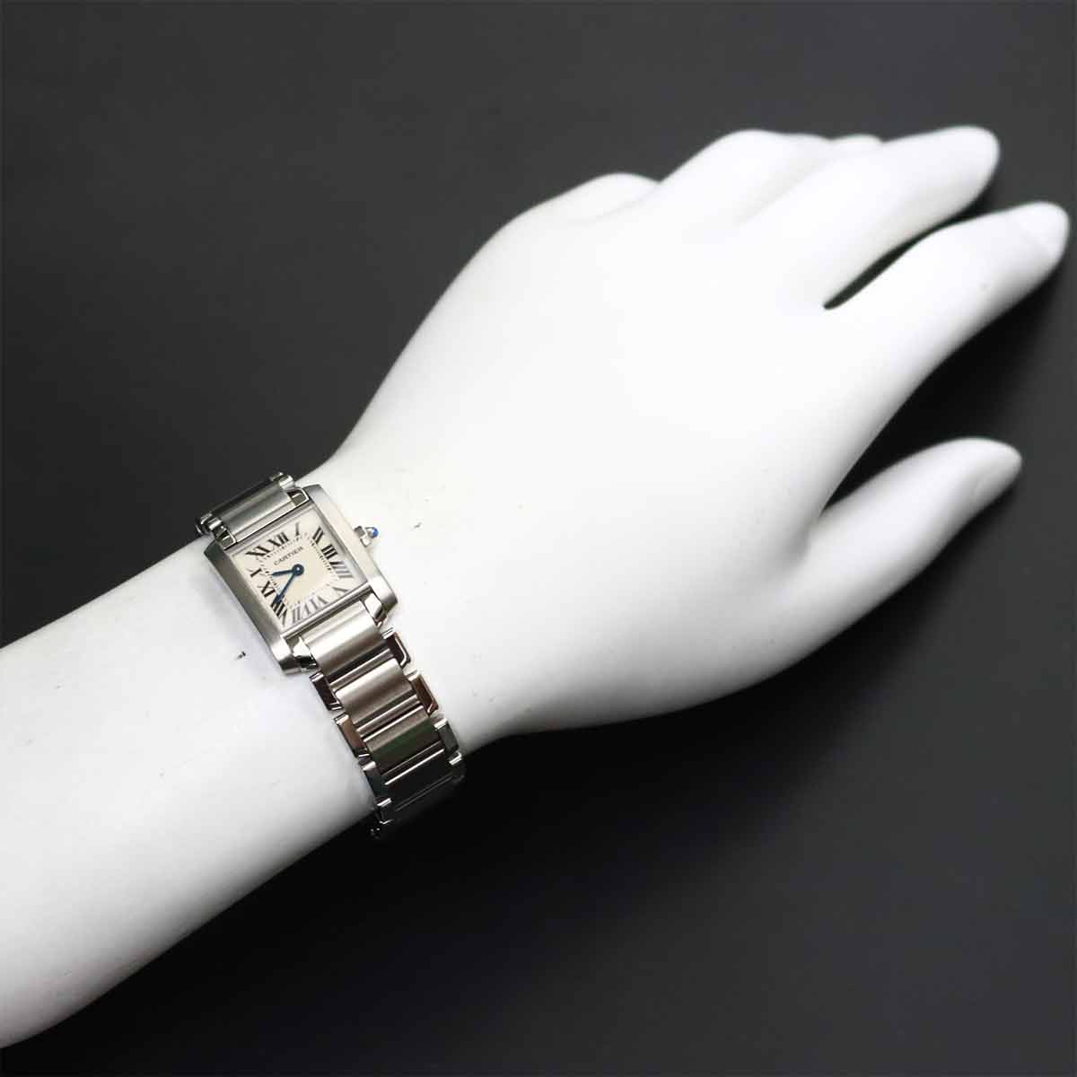 Tank Francaise SM W51008Q3 Quartz Cream Dial Ladies Watch