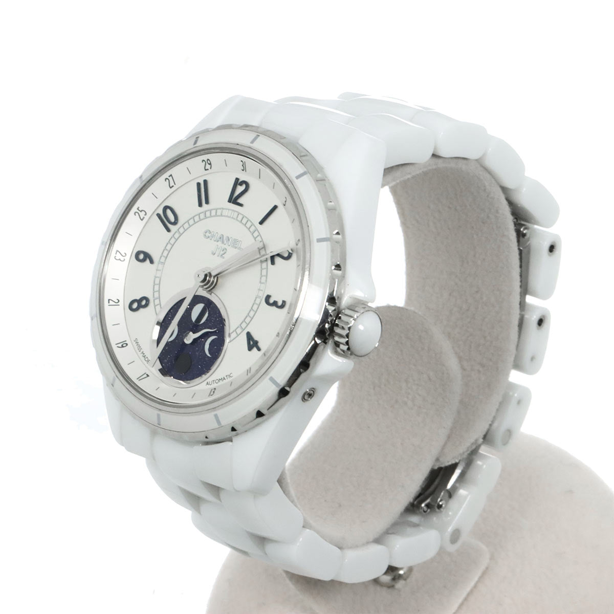J12 Phase De Lune H3404 Moon Phase 38mm White Ceramic