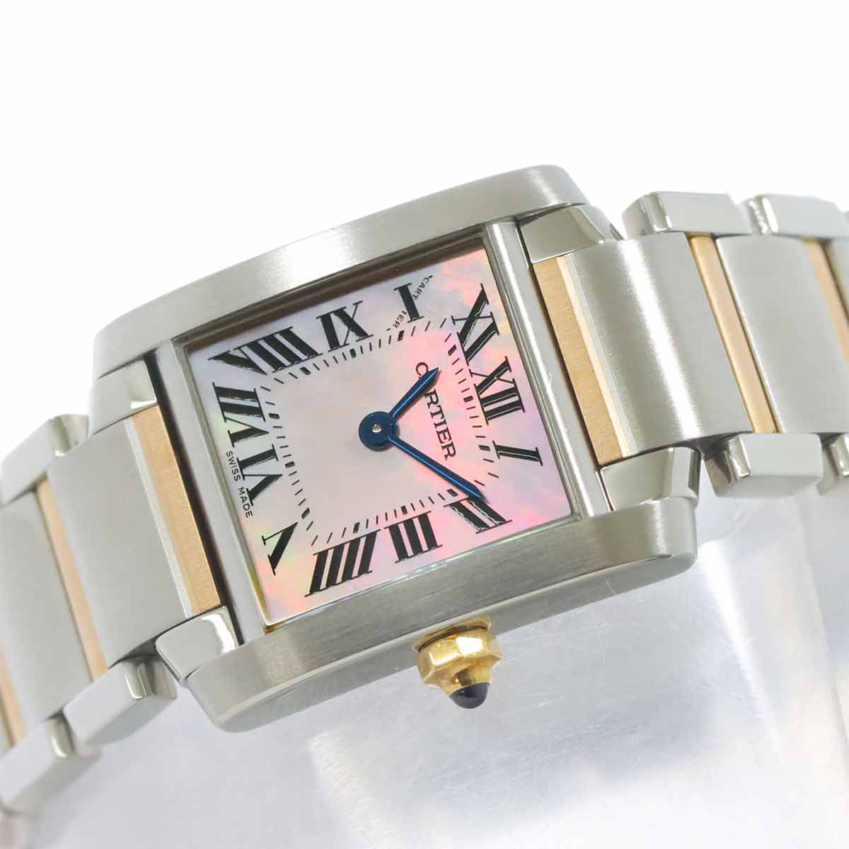 Tank Francaise SM W51027Q4 750 PG Quartz Pink Shell Dial