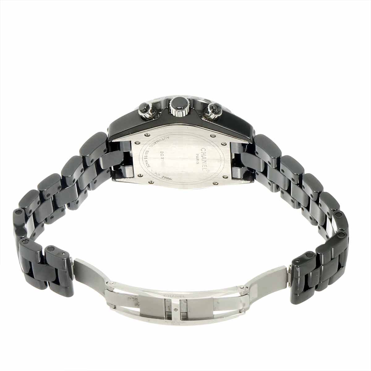 J12 41mm Chronograph H0940 Date Automatic Black Dial Mens
