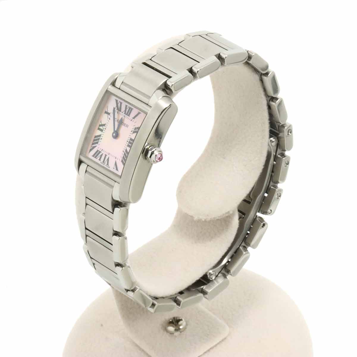 Tank Francaise SM W51028Q3 Quartz Pink Shell Dial Ladies