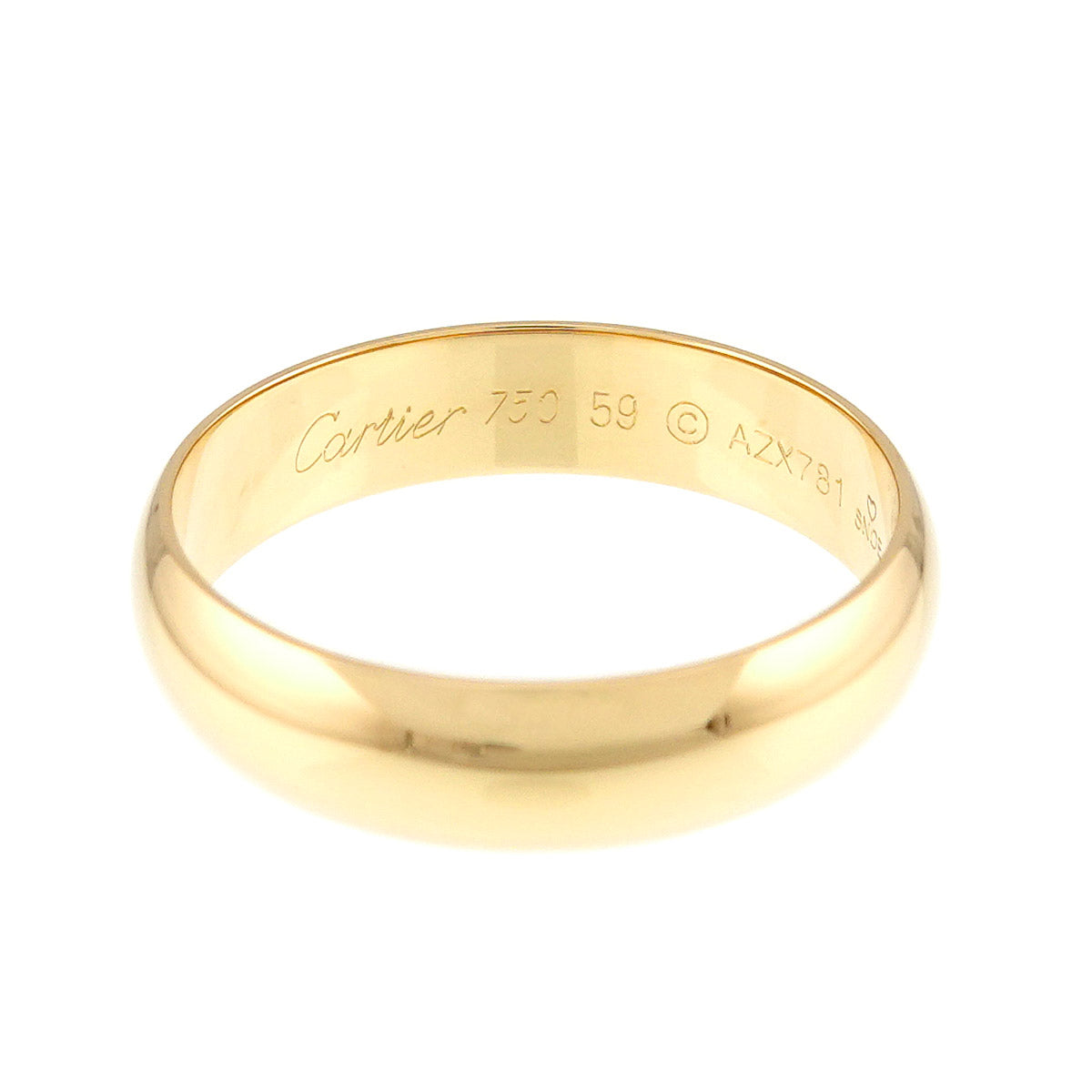 1895 Classic Band Ring 18K YG 750 size59 8.25-8.75(US)