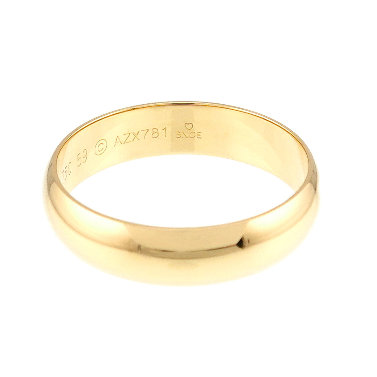 1895 Classic Band Ring 18K YG 750 size59 8.25-8.75(US)