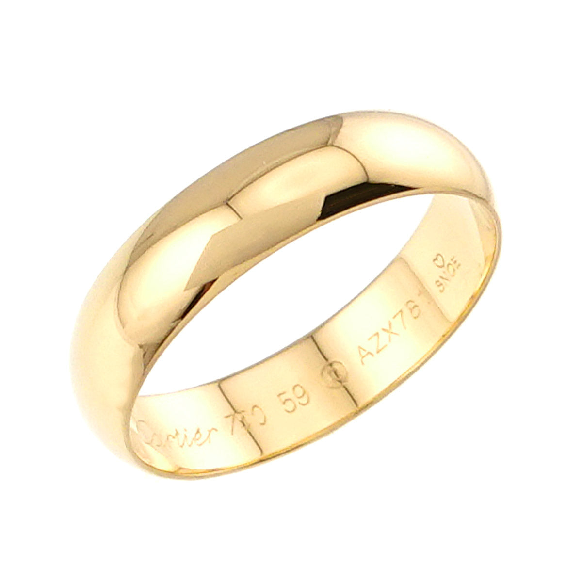 1895 Classic Band Ring 18K YG 750 size59 8.25-8.75(US)