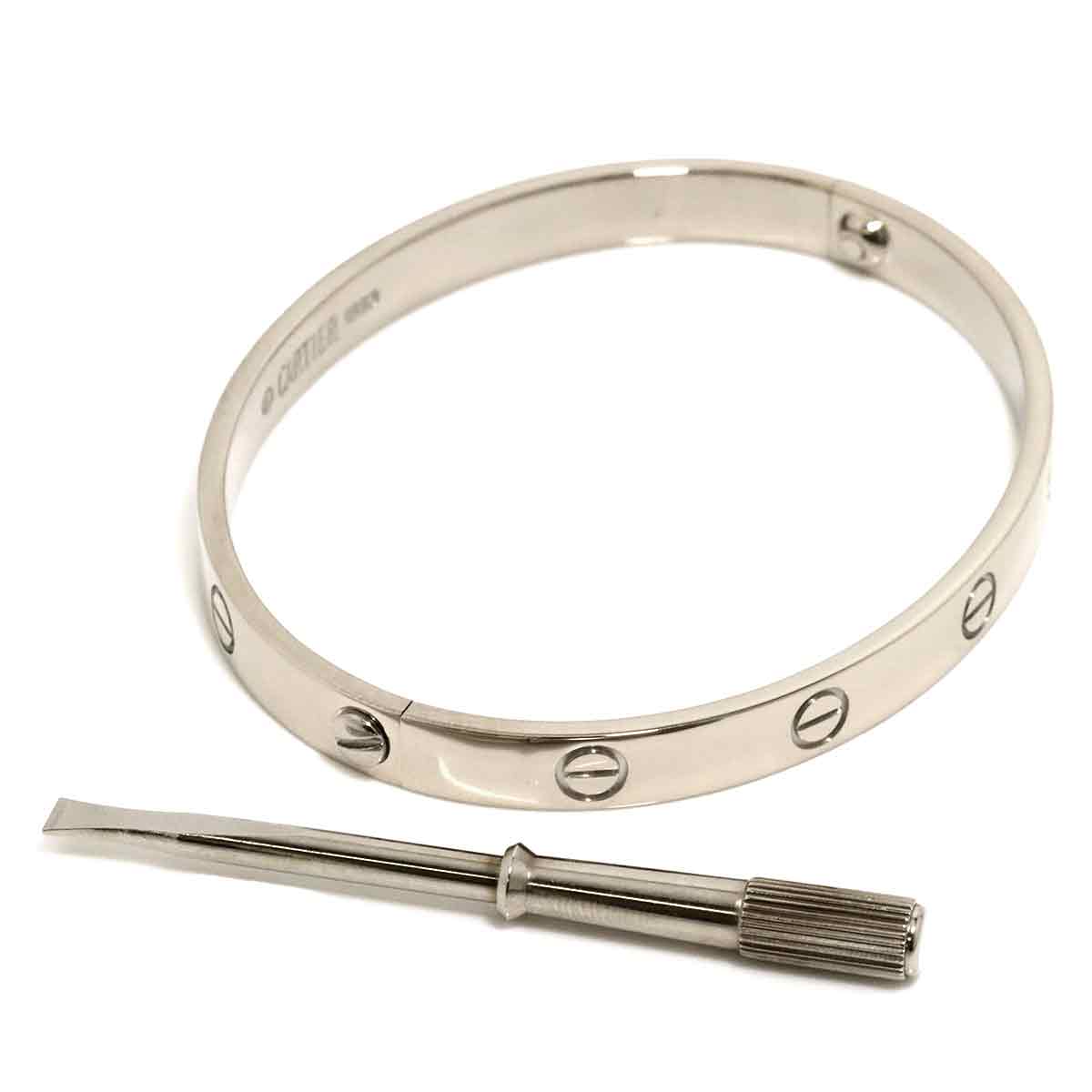 Love Bracelet Bangle 18K WG 750 Size18