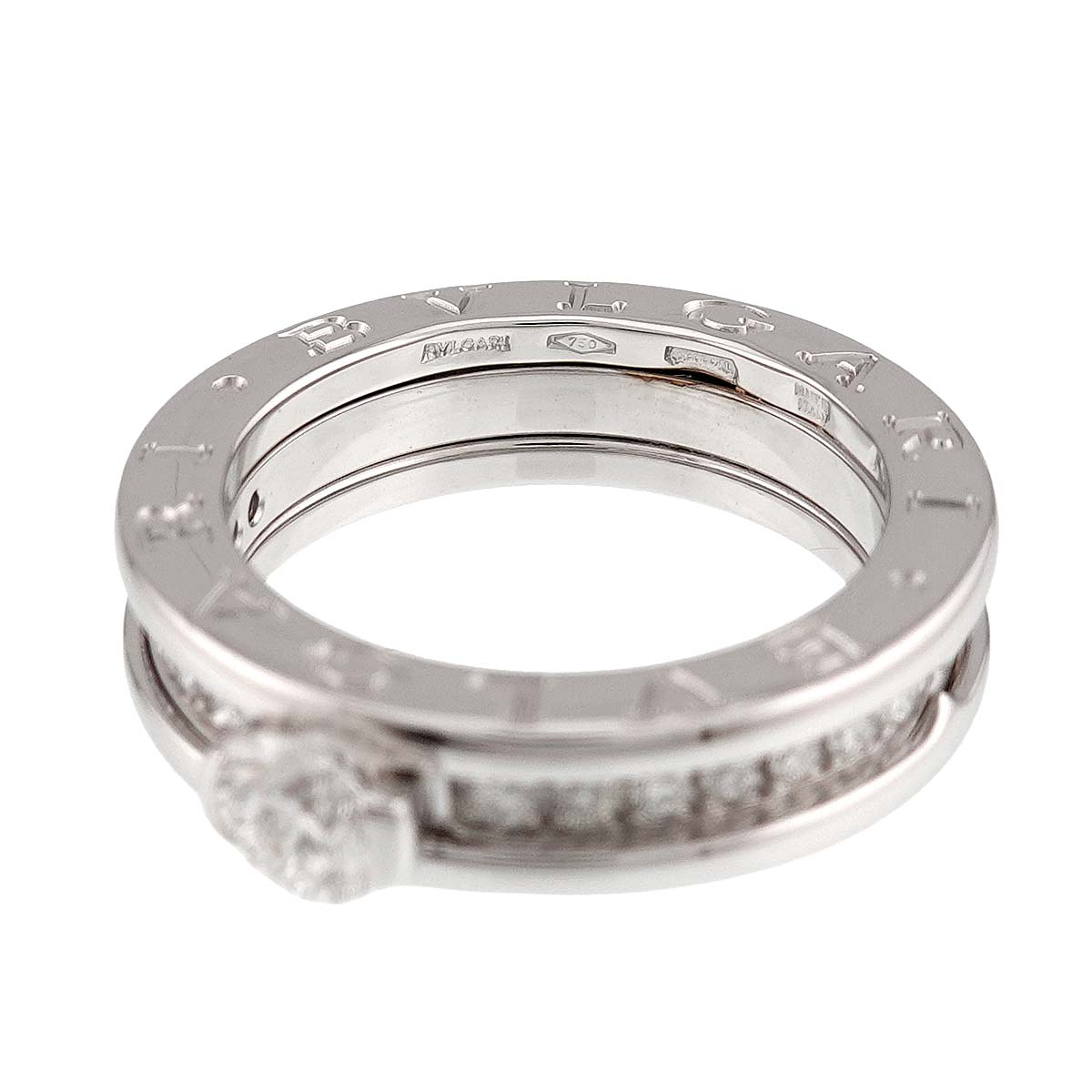 Diamond 0.31ct D/VS1 Ring 18K WG size49 4.5-4.75(US)