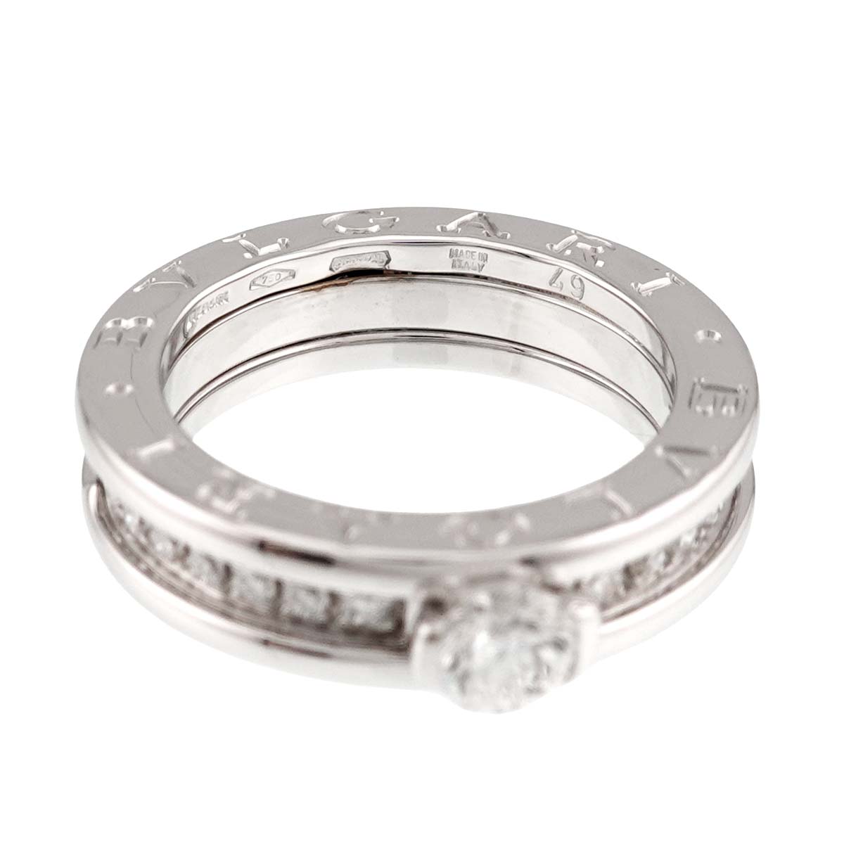 Diamond 0.31ct D/VS1 Ring 18K WG size49 4.5-4.75(US)