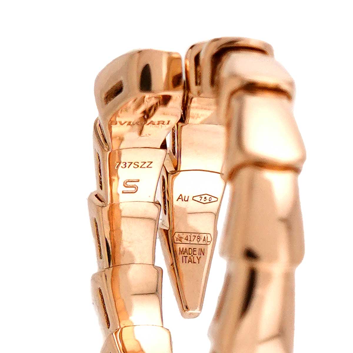 Serpenti Viper Ring 18K PG 750 sizeS 4.5(US)