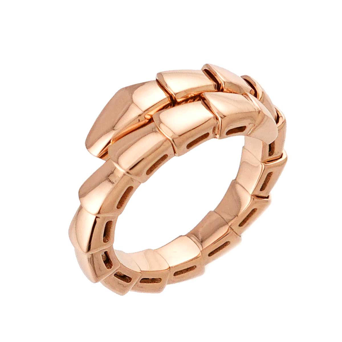 Serpenti Viper Ring 18K PG 750 sizeS 4.5(US)