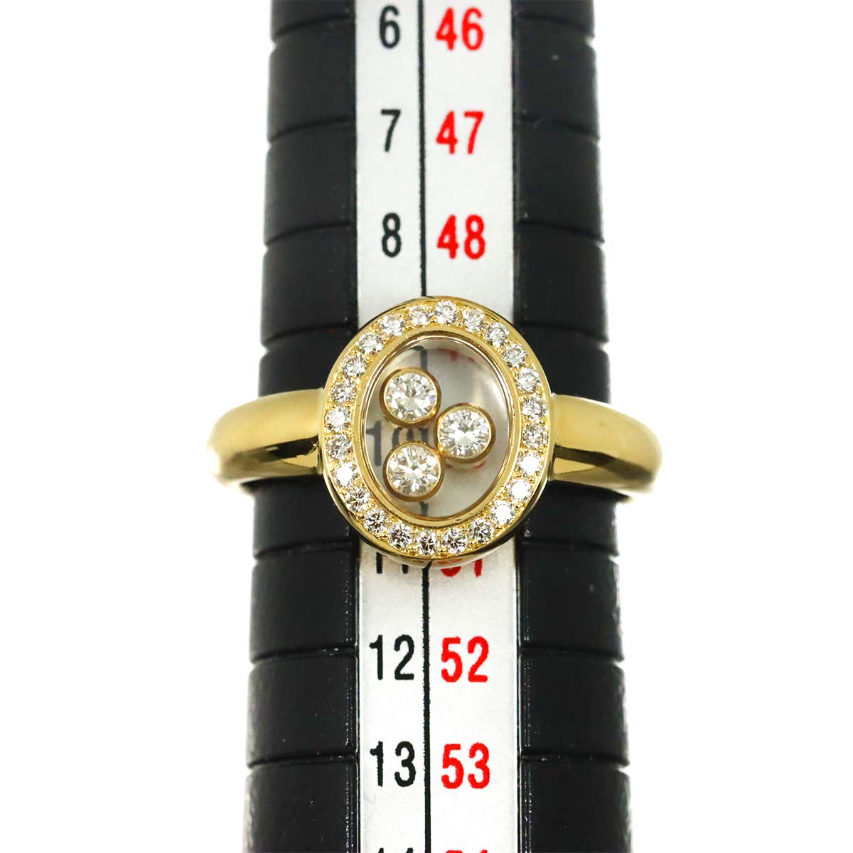 Happy Diamond Diamond Ring 18K YG 750 Size5.25(US)