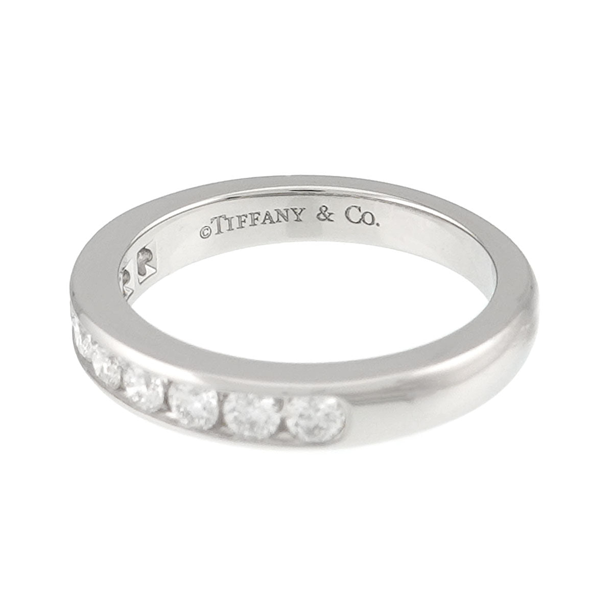 Half Diamond Ring Pt Platinum size6 3.75(US)