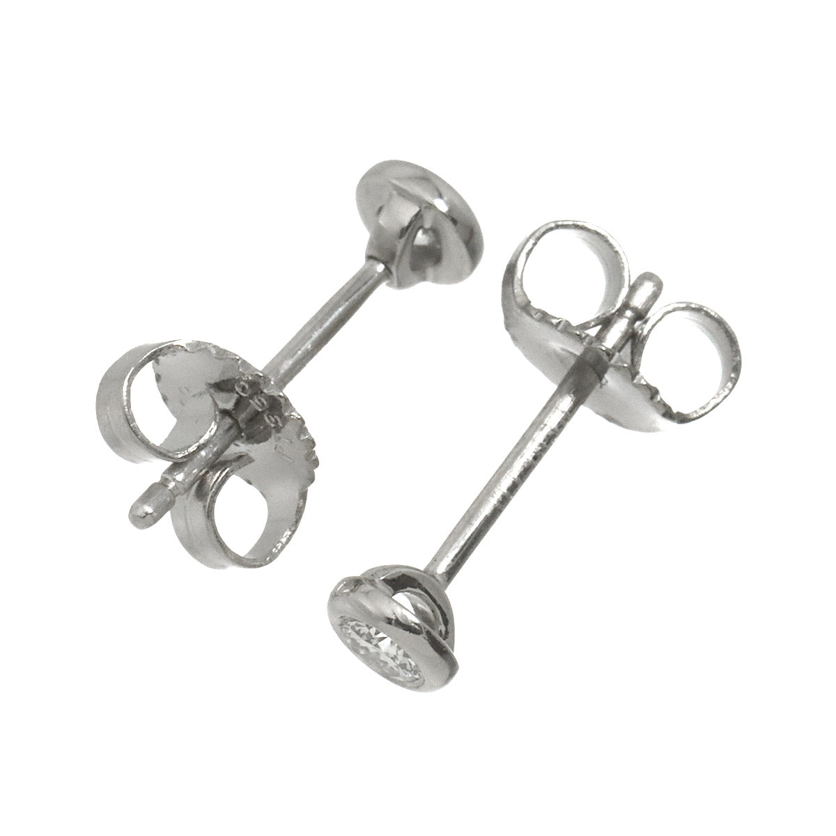 By The Yard Diamond Earrings Pierced Pt