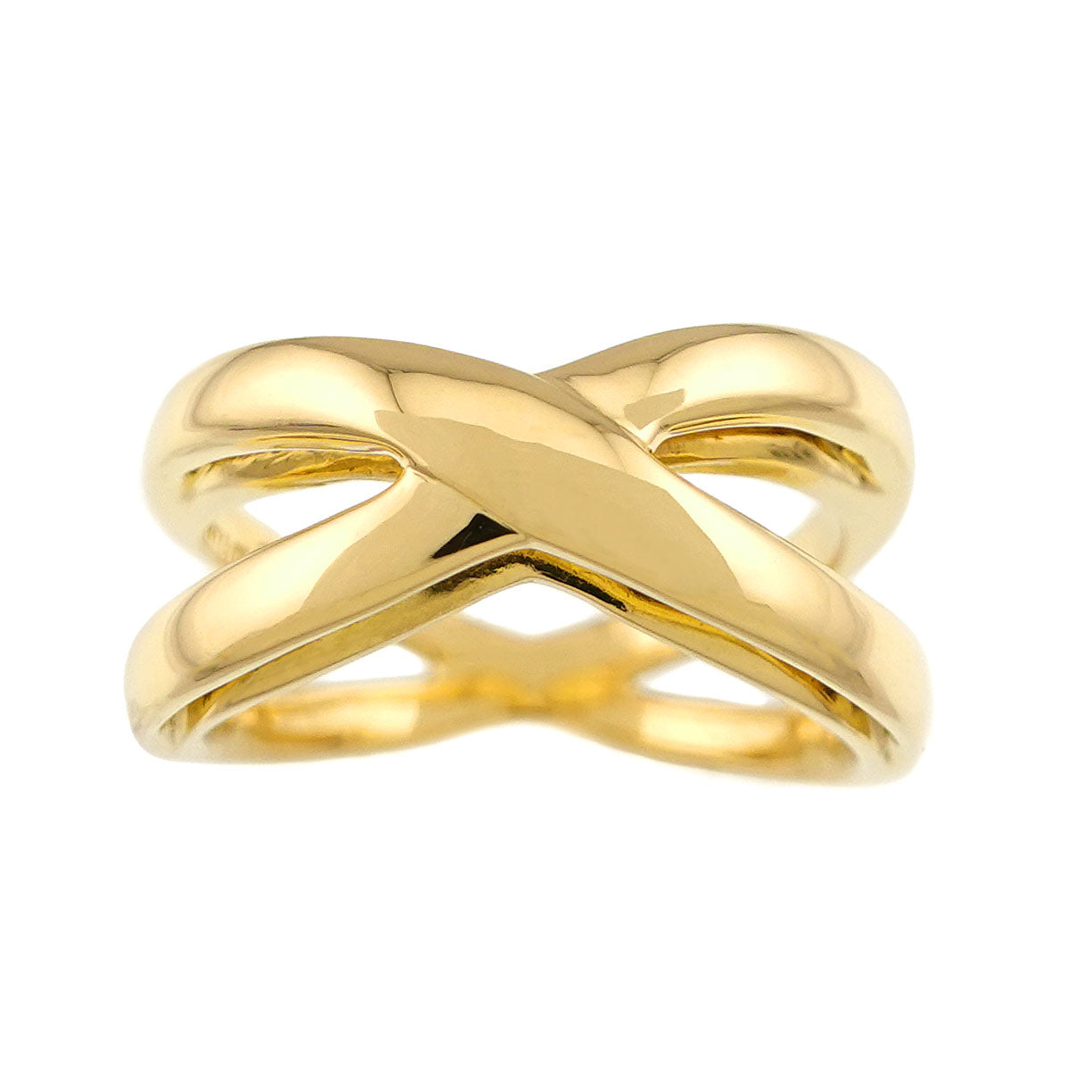 Infinity Ring 18K YG Yellow Gold 750 size5.25(US)