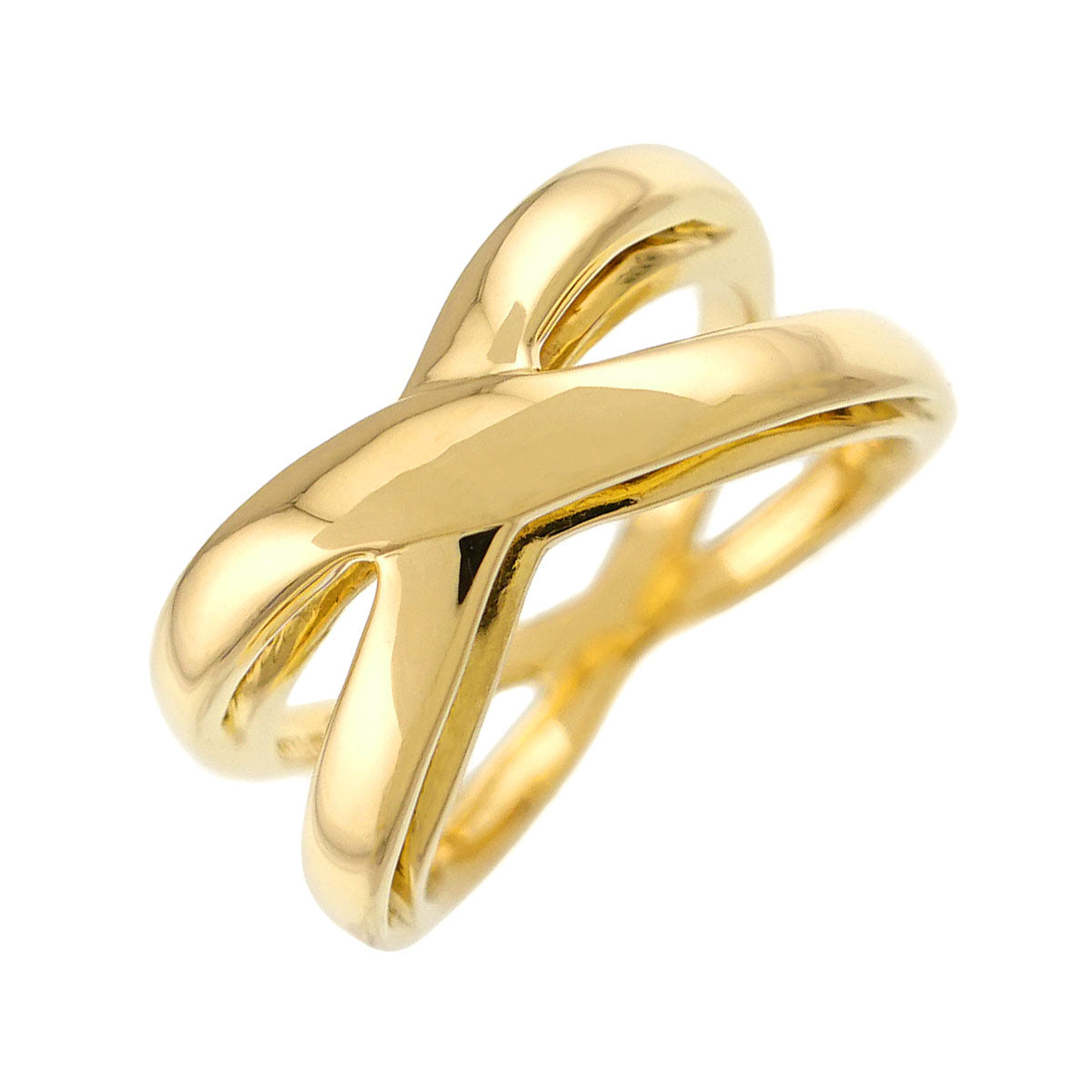 Infinity Ring 18K YG Yellow Gold 750 size5.25(US)