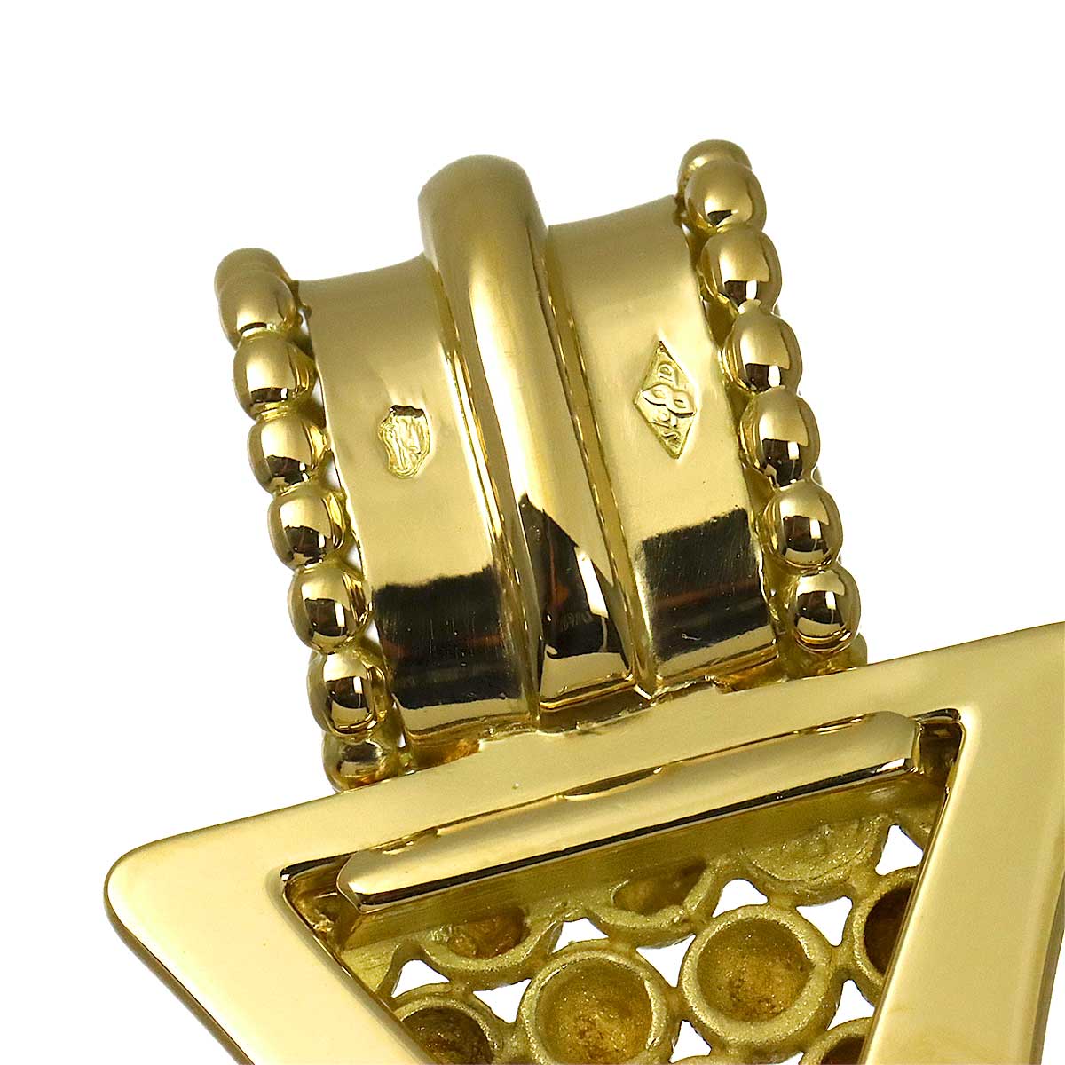 Pendant Top Peridot 18K Yellow Gold 750