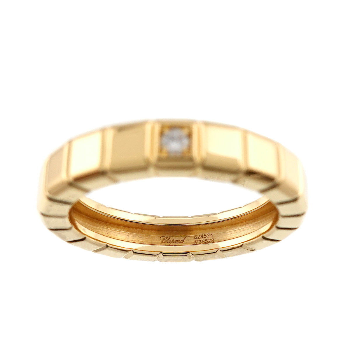 Ice Cube Diamond Ring 18K YG 750 size7.25(US)