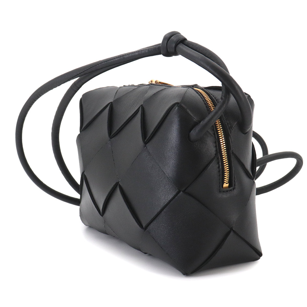 Intrecciato Small Cassette Camera Shoulder Bag 709417