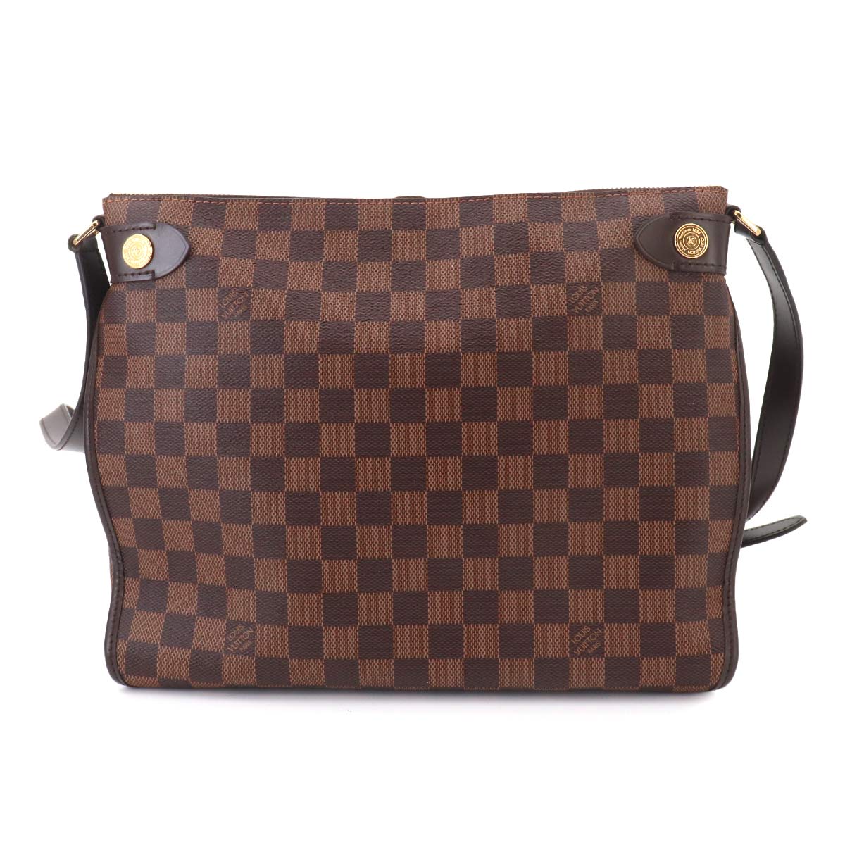 Damier Duomo Shoulder Bag Ebene Brown N41425 Purse