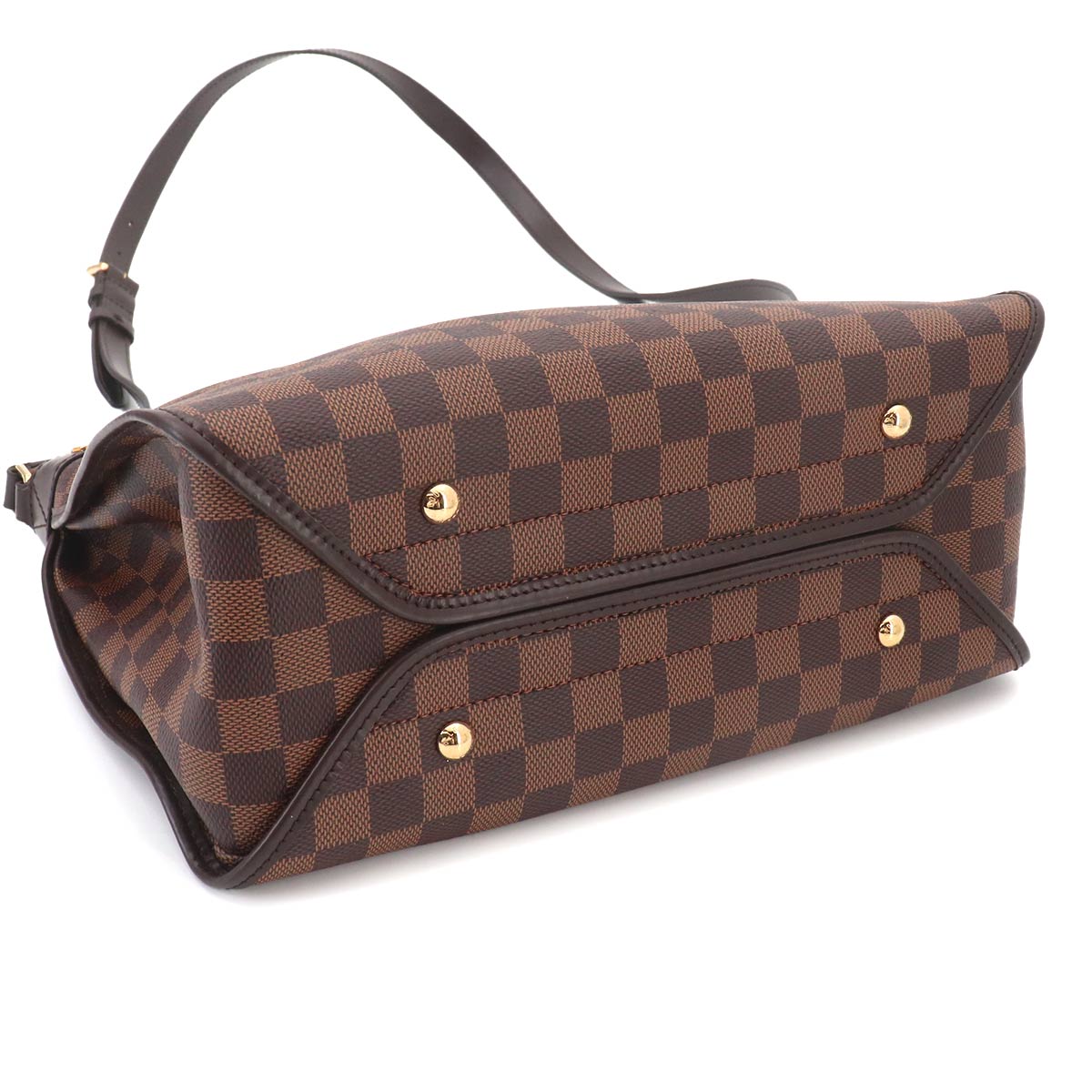 Damier Duomo Shoulder Bag Ebene Brown N41425 Purse