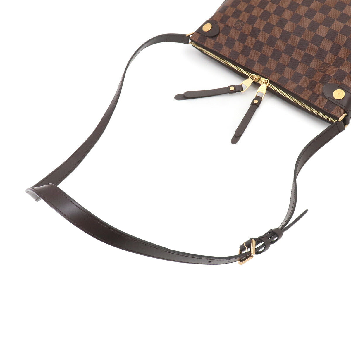 Damier Duomo Shoulder Bag Ebene Brown N41425 Purse