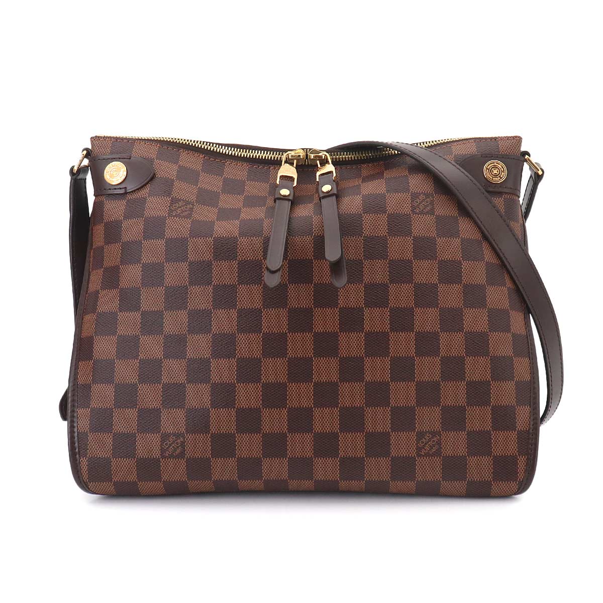 Damier Duomo Shoulder Bag Ebene Brown N41425 Purse