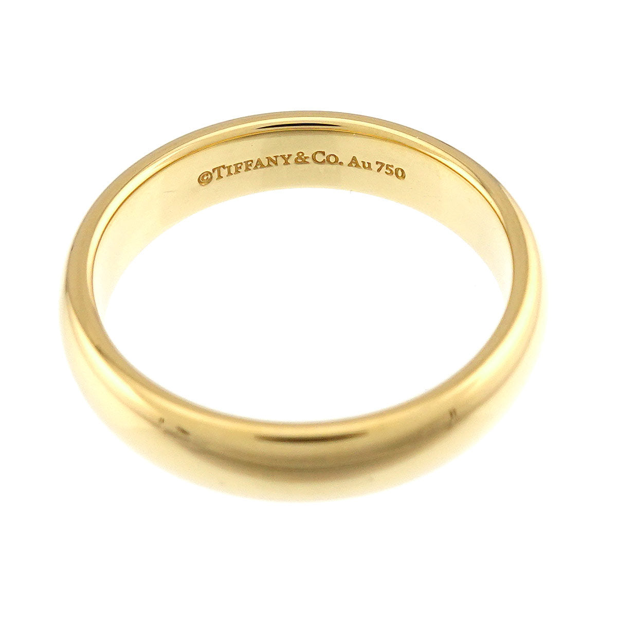 Forever Band Ring 18K Yellow Gold 750 Size7.5(US)