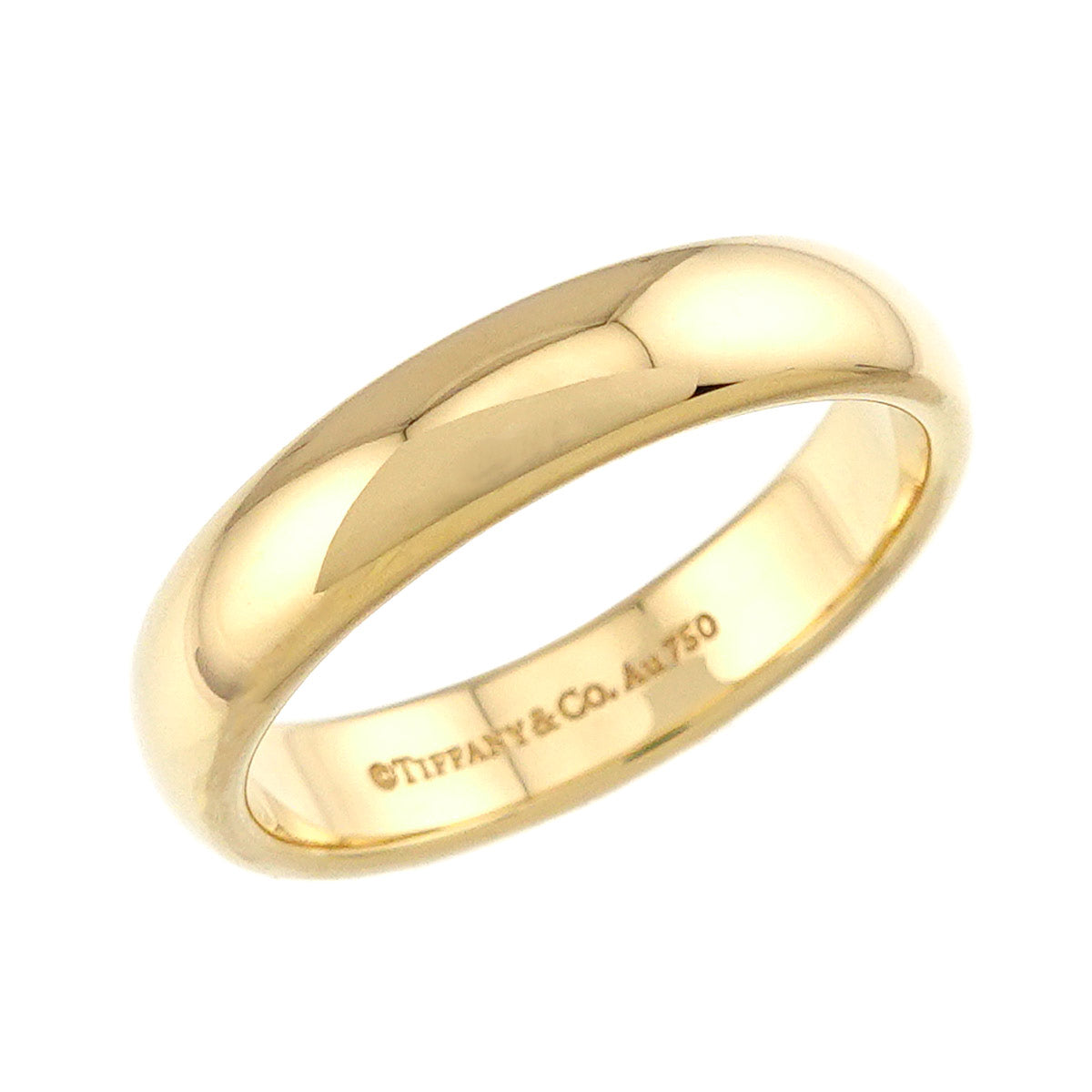 Forever Band Ring 18K Yellow Gold 750 Size7.5(US)