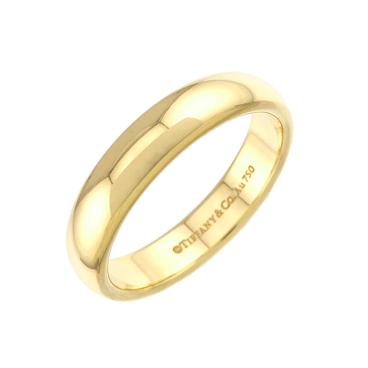 Forever Band Ring 18K Yellow Gold 750 Size7.5(US)