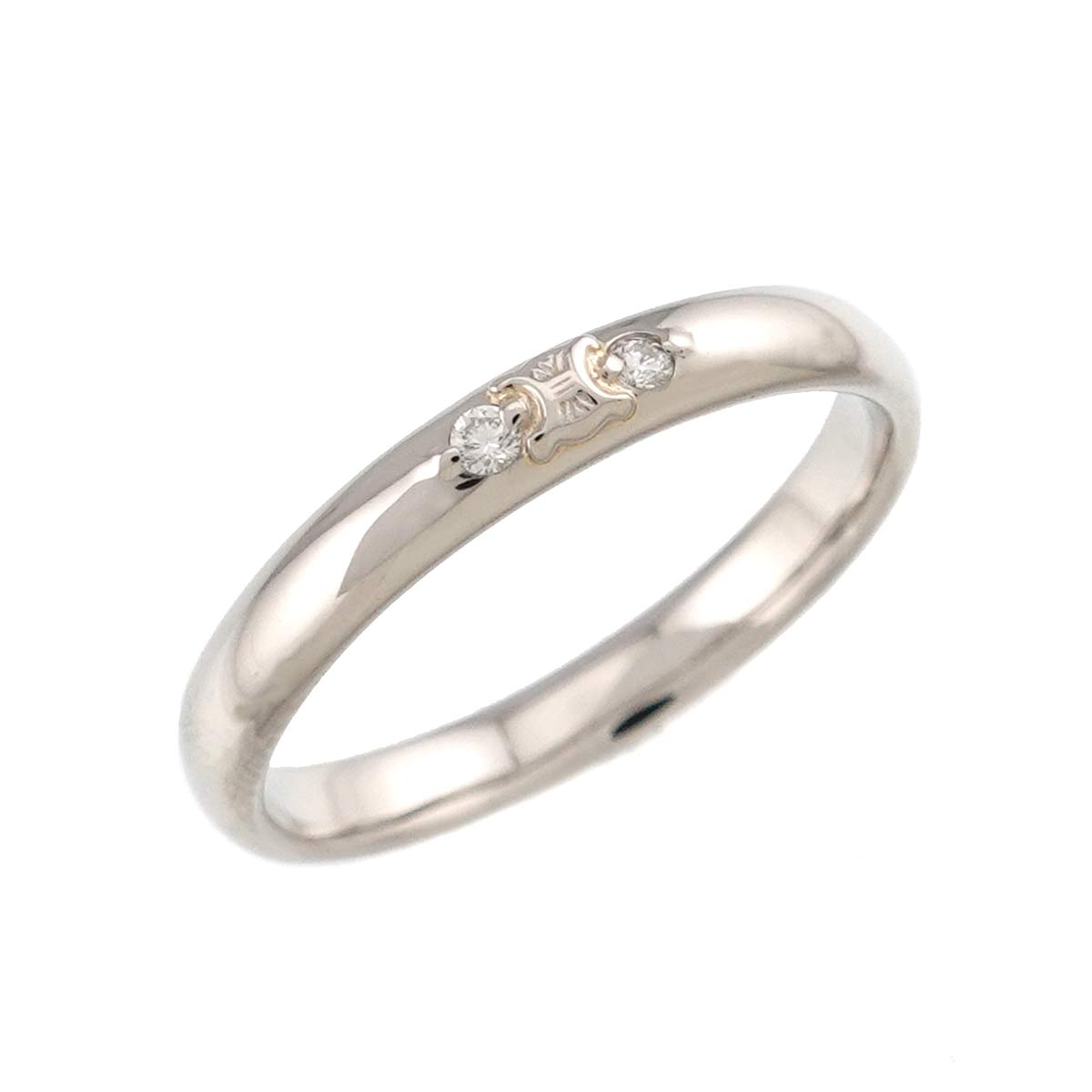 Macadam Diamond 0.02ct Ring Pt size6-6.25(US)