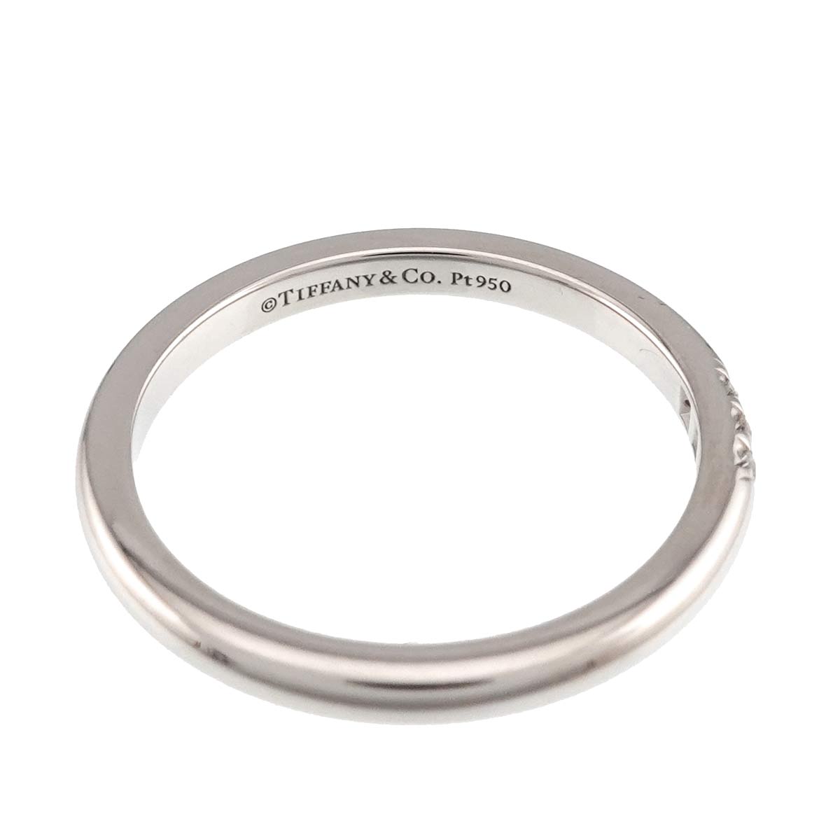 Forever Band Diamond Ring Pt Platinum Size5.75-6(US)